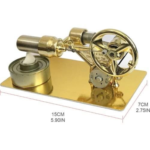 Hot Air Stirling Engine Experiment Model Power Generator Motor Educational Physic Steam Power Toy Design Gifts