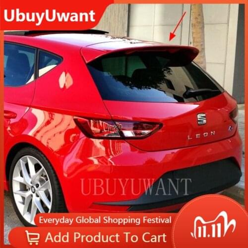 EPFBSQPRear Roof Spoiler For V Olkswagen SEAT Leon 5F Mk3 5 Door High Quality ABS Material Car Tail Wing Decoration 2012-2020