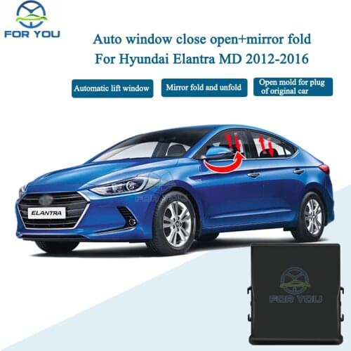 FORYOU Car Auto Window Closer Close Opener 2 By 2 + Mirror Folder For Hyundai Elantra MD 2012-2016