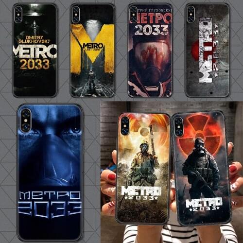 Game Metro 2033 Phone Case Cover Hull For iphone 5 5s se 2 6 6s 7 8 12 mini plus X XS XR 11 PRO MAX black soft bumper 3D