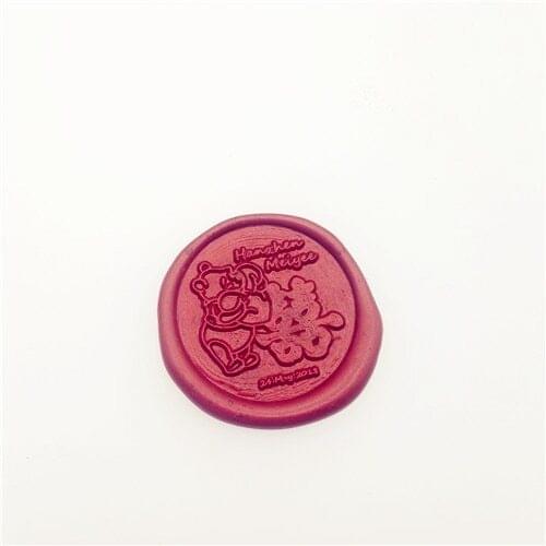 CHINESE Wedding Winnie the Pooh Invitation Double Happiness Wax Seal Stamp Sealing Wax Stamp