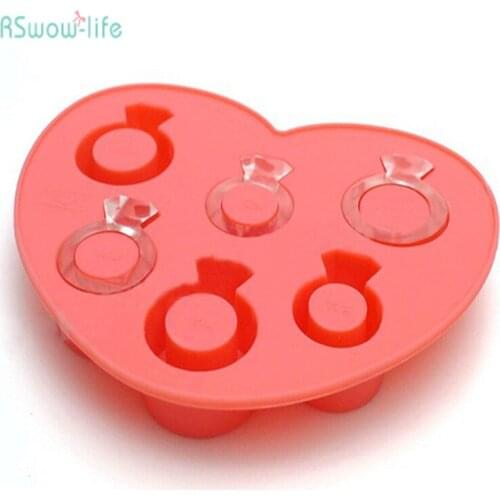 Creative Ice Ring Of Love Ice Making Mold Ice Lattice Mold Summer Cooling Artifact Silica Gel Ice Sucker Fun About 80g Kitchen