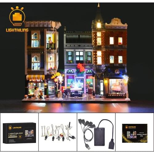 LIGHTAILING LED Light Kit For Creator The Assembly Square Set Building Block Lighting Set Compatible With 10255