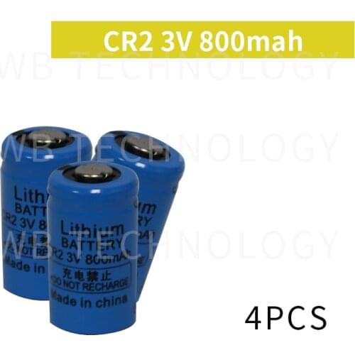 4 PCS/lot CR2 3V 800mah lithium battery CR15H270 CR15266 CR - 2 w/C1B Camera, patrolling pen, alarm system Free Shipping