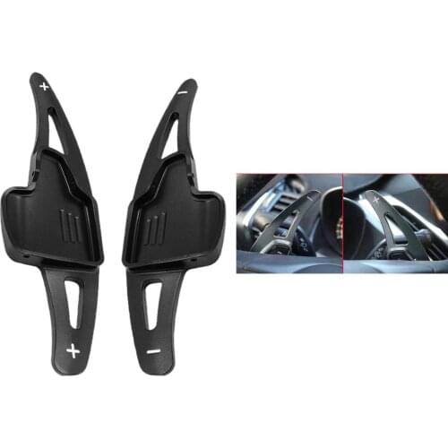 2 Pieces Steering Wheel Shift Paddle Blade for Ford Focus 2015-2017 Black