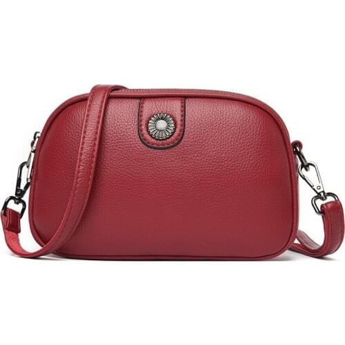 Small Crossbody Bags for Women Leather Messenger Bags Female Soft Leather Shoulder Bag Sac A Main Clutch Purses and Handbags