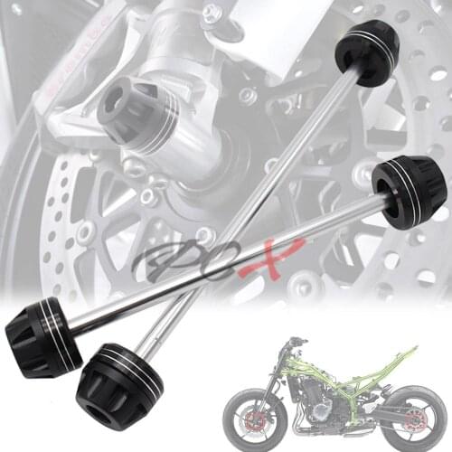 Motorcycle CNC Aluminum Front & Rear Axle Fork Crash Sliders Wheel Protector For SUZUKI DL 1000 V-Strom 2016-2017