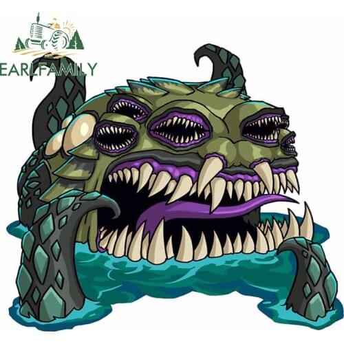 EARLFAMILY 13cm x 11.9cm for Sargasso Monster Car Stickers Motorcycle Helmet Waterproof Custom Printing Window Vehicle Decal