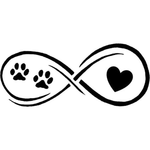 Paws Heart Dog Cat Decal Car Stickers Car Styling Fashion Classic Decorative Accessories Good Quality Waterproof Sun Protection