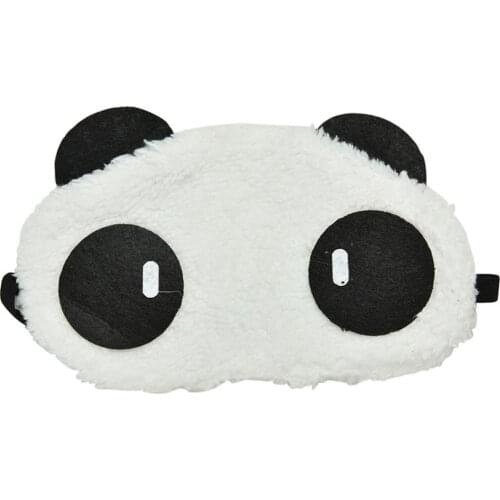 Nap Eye Shade Cartoon Blindfold Sleep Eyes Cover Sleeping Travel Rest Patch Blinder Cute Panda Sleeping Eye Mask