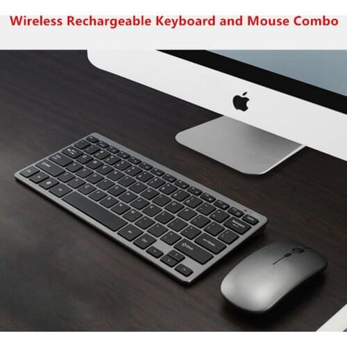 New Fashion Wireless USB Charging Keyboard and Mouse for iMac Windows Mac Desktop Laptop