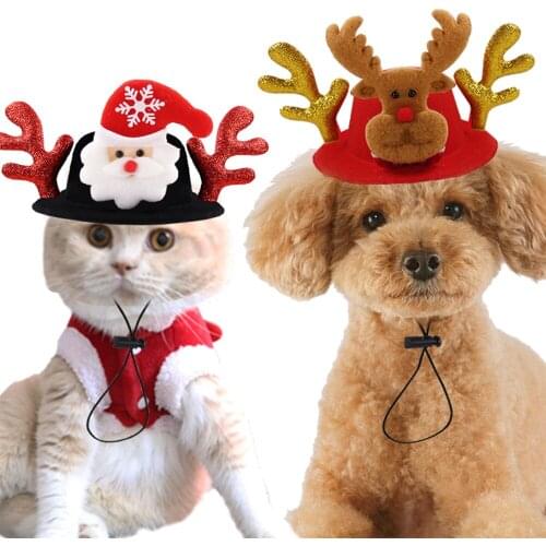 2021 Creative New Pet Hat Dog Halloween Christmas Headgear Cat Funny Headwear Hat Celebrate The Christmas Hat Pets