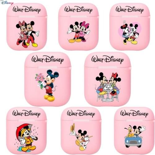 Disneys new Mickey Minnie case Silicone Bluetooth Wireless Earphone Case for AirPods Protective Cover Skin Accessories Pods Cha