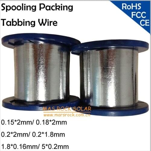 Machine Solder Tabbing Wire PV Ribbon for Make Solar Panel, Size: 0.15x2mm,0.18*2mm, 0.2x2mm,0.2*1.8mm,1.8x0.16mm, 5*0.2mm etc