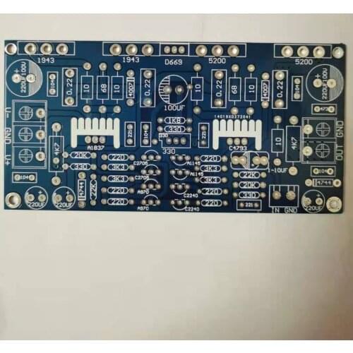 Fannyda upgrade version single channel 1943+5200 high power post grade amplifier PCB empty board