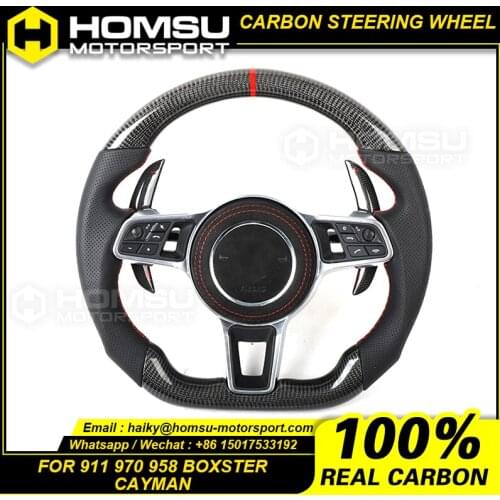 Carbon fiber steering wheel For porsche 911 970 958 boxster cayman old model to new porsche carbon fiber steering wheel