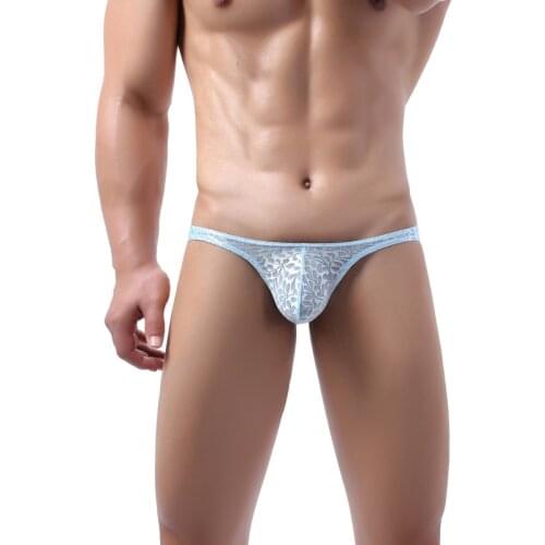 Sexy Men Underwear Briefs Gay Jockstrap G-String Thongs Underpants Sissy Panties Lace Breathable Sexy Men Shorts Sexy Lingerie