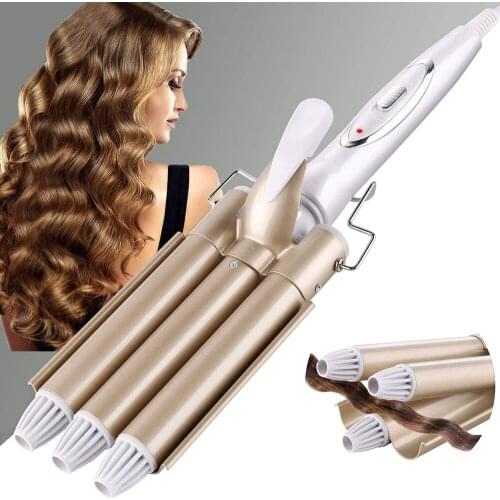 Triple Barrel Hair Curler Professional Hair Tools Curling Iron Ceramic Hair Styler Hair Waver Styling Tool Electric Curling Iron