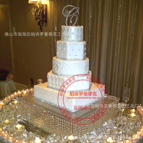 Wedding centerpiece 40cmx20cm tall/Table Centerpiece/wedding acrylic crystal cake stand/16" diameter 8"tall