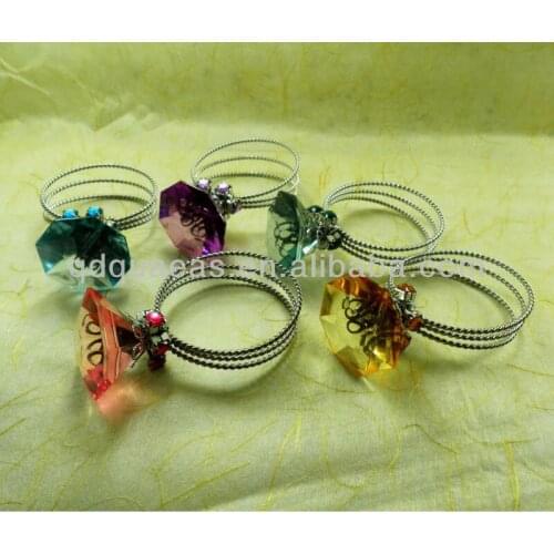 Decoration wedding crystal napkin ring napkin ring and party decoration napkin ring
