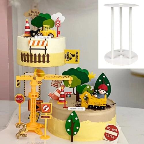 6/8/10 inches 3-Tier Cake Display Stand Holder Party Supplies with Base Baby Shower Birthday Party Dessert Decor Supplies