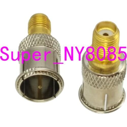 Slide-on Adapter F TV plug male to SMA female jack connector push-on Antenna