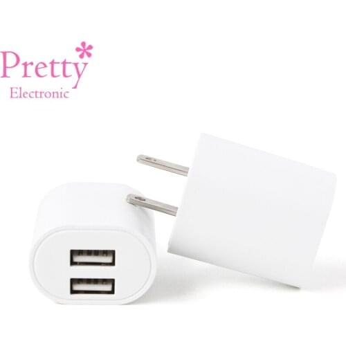 1PC US Mobile Phone Charger Adapter Dual USB Charger For Smart mobile phone Charging 5V2.1A AC/DC Adaptor Travel in Japan