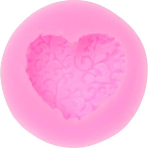 1Pc DIY 3D Heart Silicone Chocolate Fondant Mold Cake Decorating Bakeware Tools