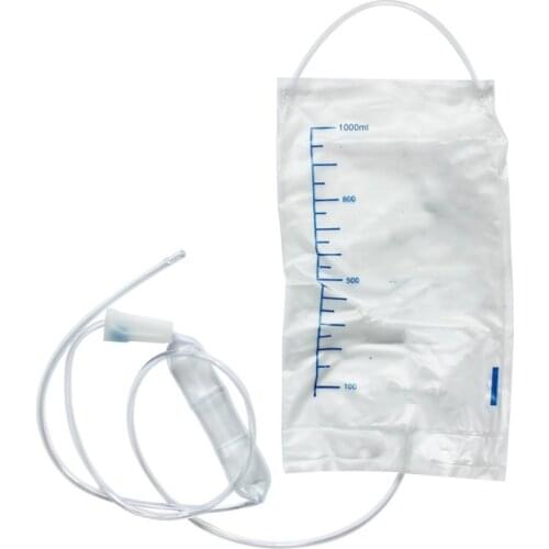 1PC Disposable Bidet Rear Court Cleaning Anal Irrigator Household 1000ml Intestinal Irrigator Intestinal Cleaner