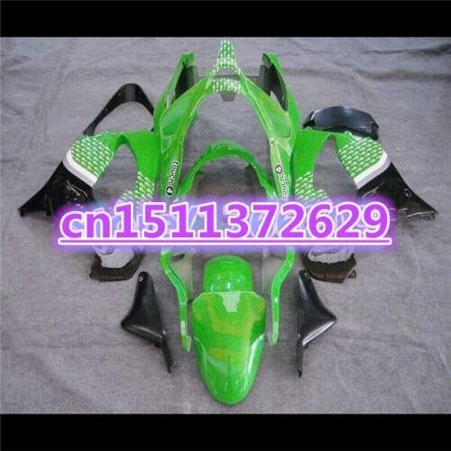100%new Motorcycle Fairing kit for KAWASAKI Ninja ZX-9R 00-01 ZX9R green white black ZX 9R 00 01 2000 2001 Fairings set-Dor D