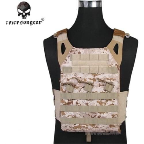 1000D Airsoft Emerson JPC Tactical Vest Simplified Version (AOR1) Tactical Vest Army Combat Gear EM7344E Free Shipping