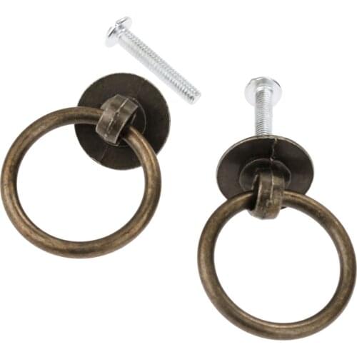 2pcs Cabinet Handles Furniture Knobs Kitchen Drawer Cupboard Pull Ring Knob Furniture hardware 40*30mm