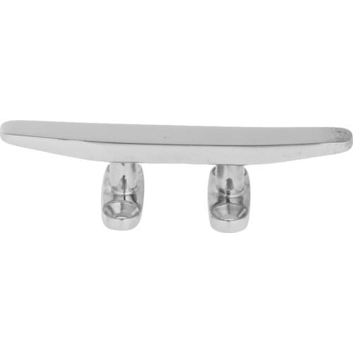 4" 4 Hole Boat Cleat Strong Stainless Steel Open Base Stud Mount Boat Marine