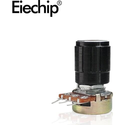 5pcs/lot WH148 15mm Shaft Amplifier rotary potentiometer variable resistor black knob kit B10K 1K 2K 5K 20K 50K 100K 250K 500K