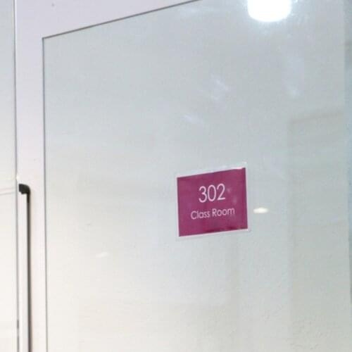 50 Pcs A6 Wall Mounting Price Name Label Sleeve Picture Photo Display Sign Holder Frame Door Signage Room Number Display Cover