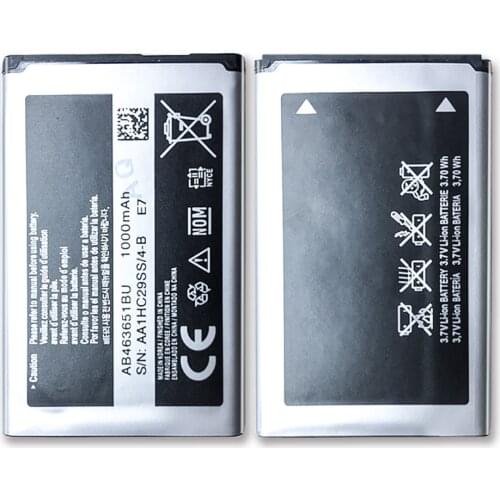 AB463651BC AB463651BE AB463651BU Battery For Samsung W559 S5620I S5630C C3200 F339 S5296 C3322 GT-C3530 S5610 with Track Code