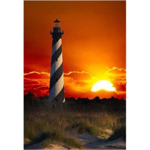 Full Drill Lighthouse DIY 5D Diamond Painting Embroidery DIY Paint By Number Kit Home Wall Decoration Diamond Painting XN1426