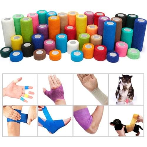 Self Adhesive Elastic Bandage Elastoplast 4.5M For Knee Support Pads Finger Ankle Palm Shoulder Wrap TapeEasy to Tear