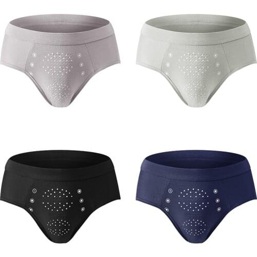 Brand Mens Panties Lingerie Underwear Massage Mens Briefs Modal Underwear Men Sexy Man Underpants Male Briefs 4PCS