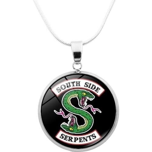 MIQIAO Riverdale Side Pendant Collar Chains Necklace for Women Men Friends Gift Fashion Jewelry Goth Choker Vintage Lover Boho B