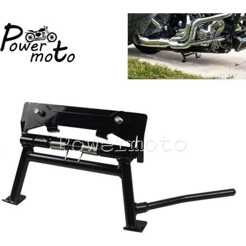 Black Motorcycle Center Stand Bracket For Harley Touring Road King Electra Street Glide Ultra Classic FLT FLTR FLHT 1980-2008