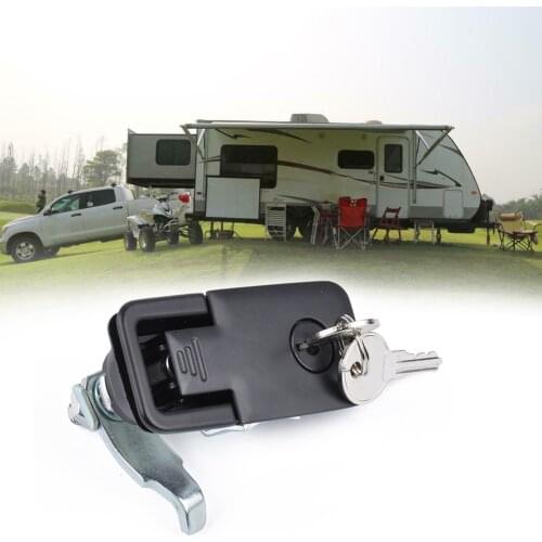 Black Toolbox Compression Locks Latch with Keys for Toolbox Camper Trailer Truck Caravan RV