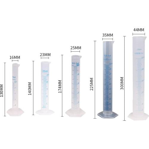 1pc 10/25/50/100ml Plastic Cooking Measuring Cylinder Graduated Tools Chemistry Laboratory Tools School Lab Tool Kitchen Tools