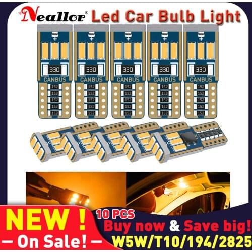 W5w Led T10 Canbus Super Bright 5w5 194 168 2821 Side Lights Bulbs On Car Auto Interior Diode Lamps For Lada Vesta Granta Kalina