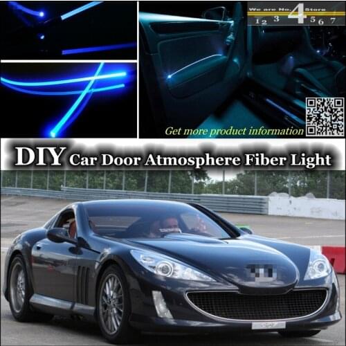 For Peugeot 907 008 interior Ambient Light Tuning Atmosphere Fiber Optic Band Lights Inside Door Panel illumination Not EL light
