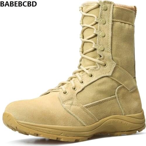Tactical boots for male special forces summer air permeable desert boots super light combat shock-absorbing land combat boots