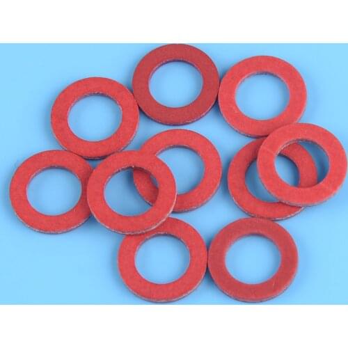 DWCX 10PC Red Lower Unit Oil Drain Screw Gasket Fit For Yamaha 90430-08020-00 90430-08003 Accessories
