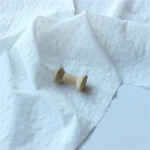 Cotton crepe Daisy floral printed fabric shirt DIY handmade materials XJ31