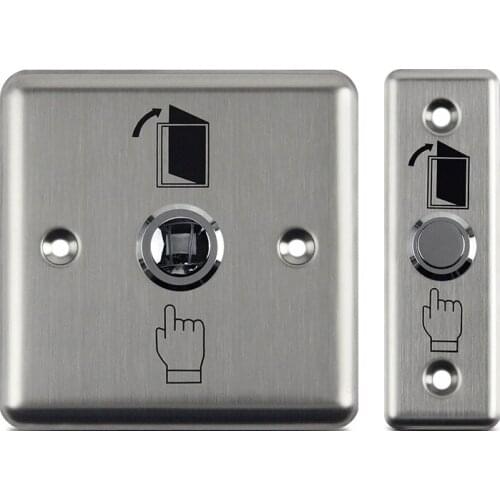 LED Light Door Release Emergency Exit Button for Access Control System Stainless Steel Door Release Push Button for Door Opening