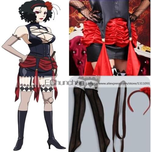 Anime Black Butler Book of Circus Beast Uniforms Action Cosplay Costume together with Stockings